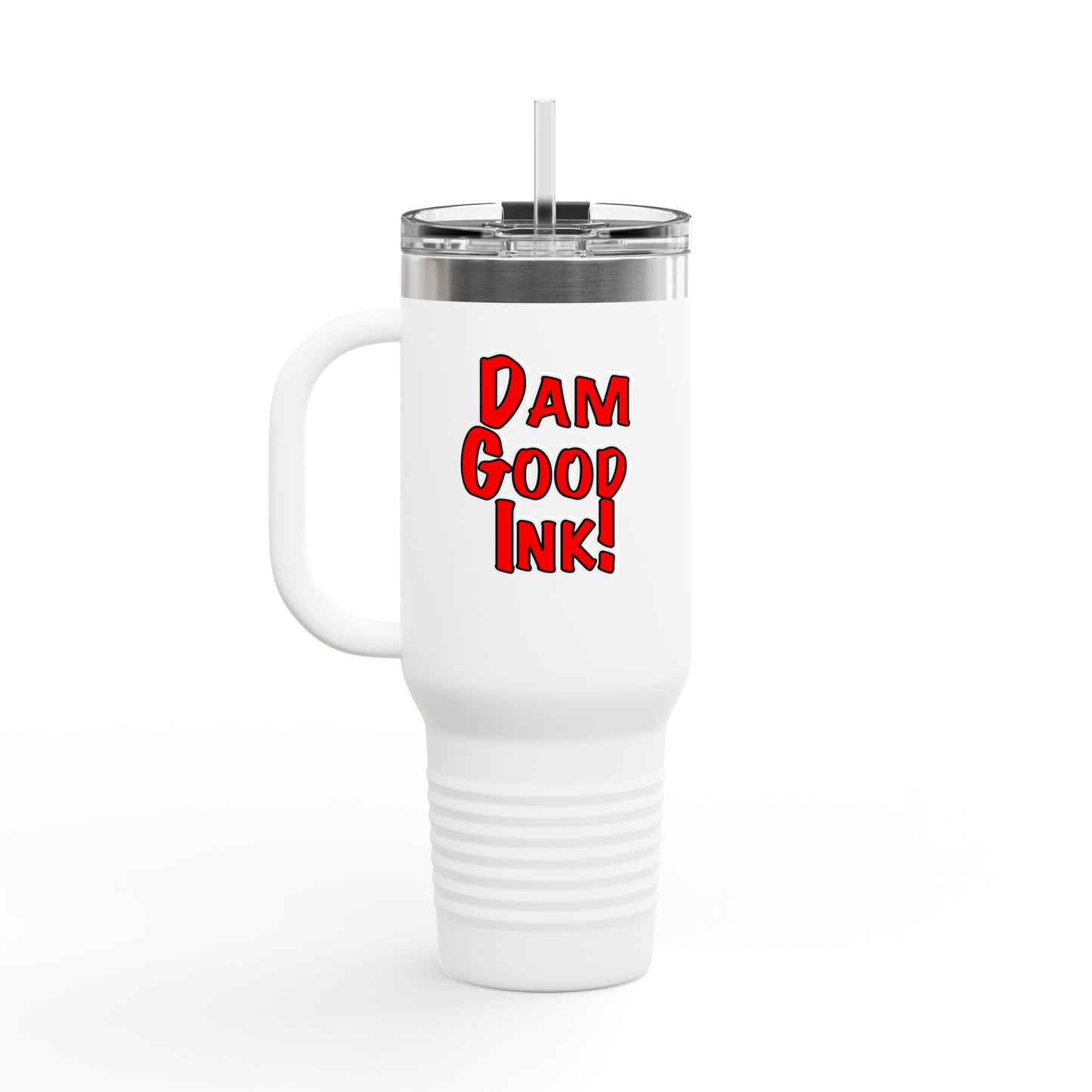 Travel Mug - Hookup Tattoos Dam Good Ink Beaver Design