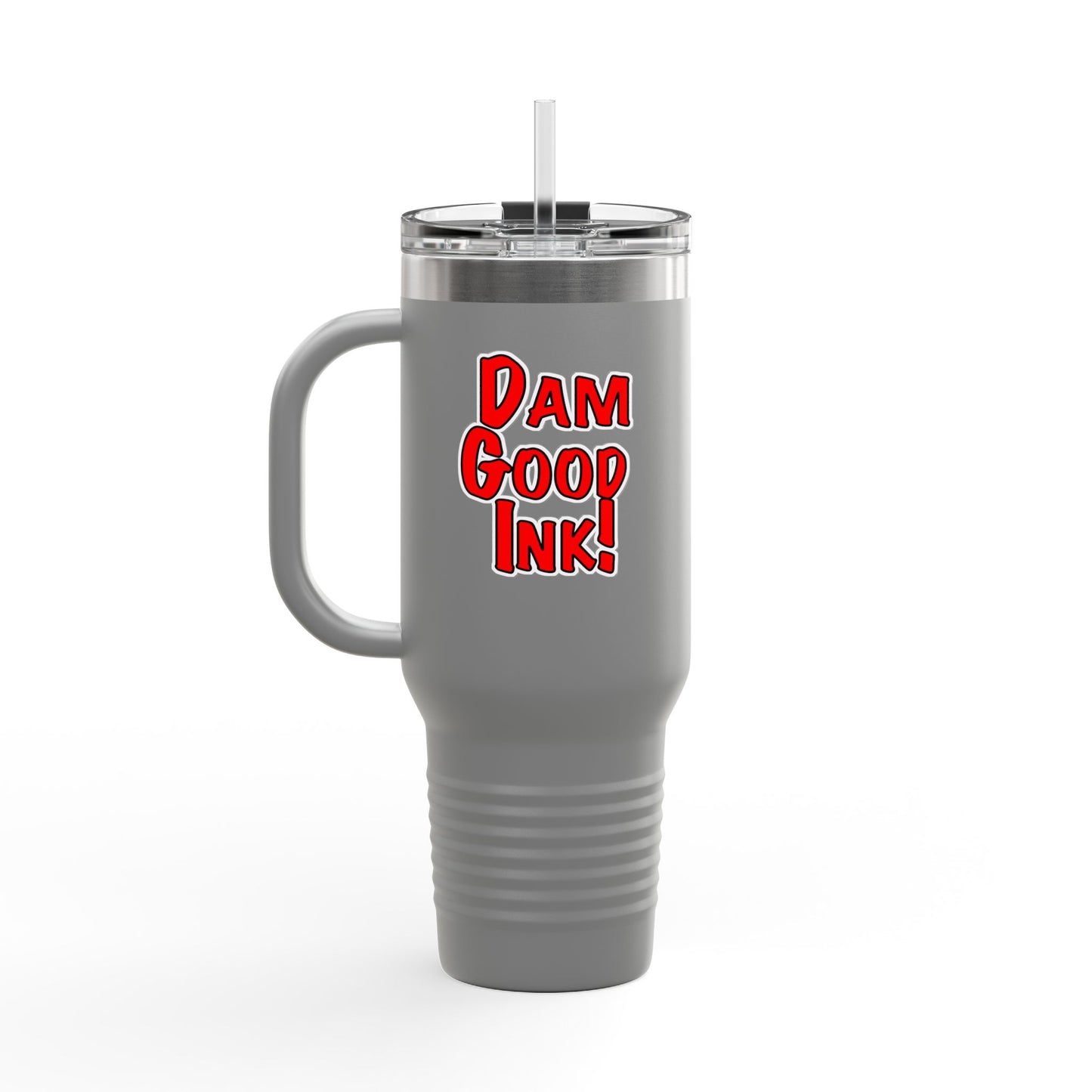 Travel Mug - Hookup Tattoos Dam Good Ink Beaver Design