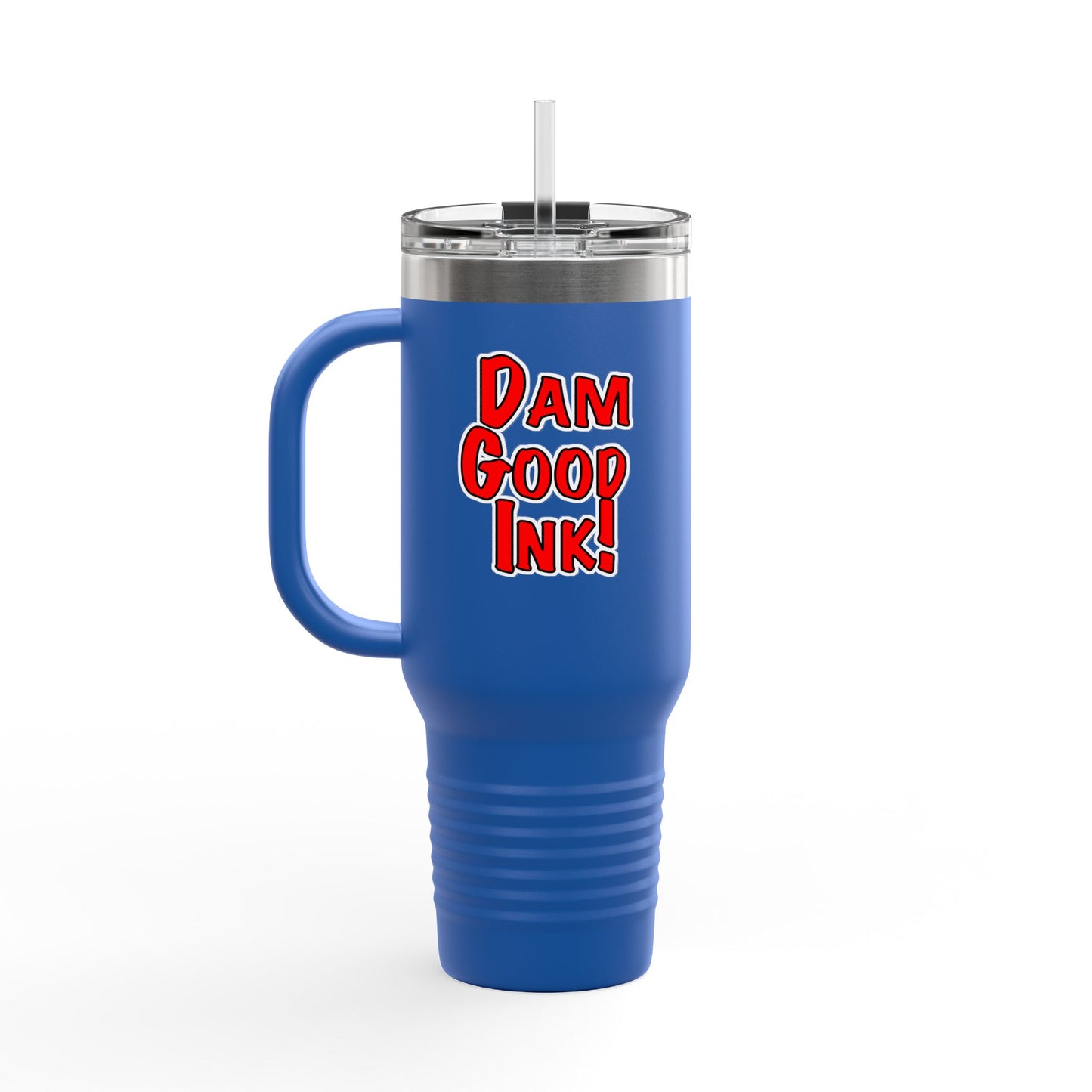 Travel Mug - Hookup Tattoos Dam Good Ink Beaver Design