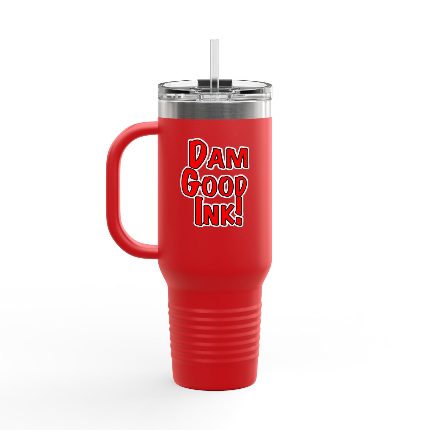 Travel Mug - Hookup Tattoos Dam Good Ink Beaver Design