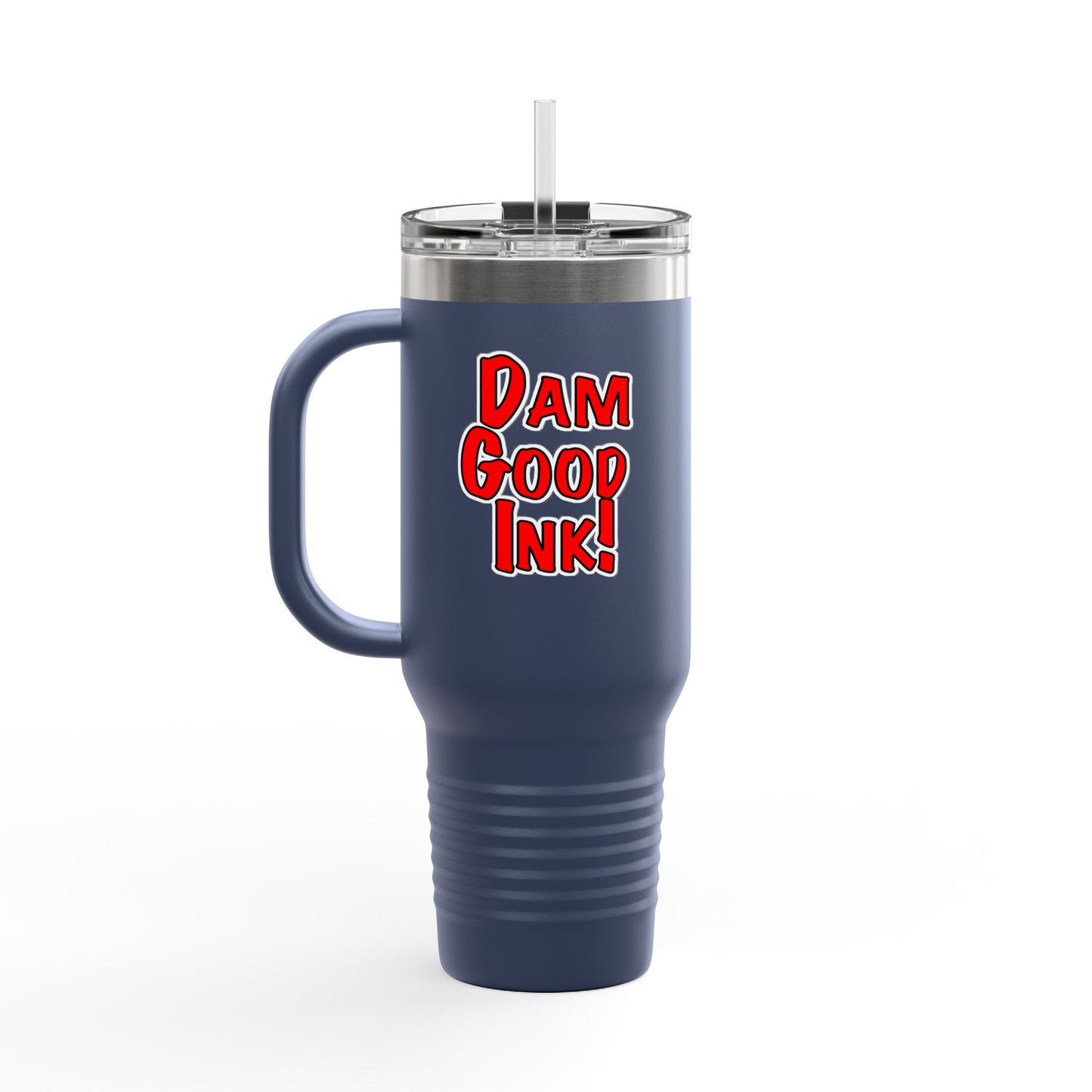 Travel Mug - Hookup Tattoos Dam Good Ink Beaver Design