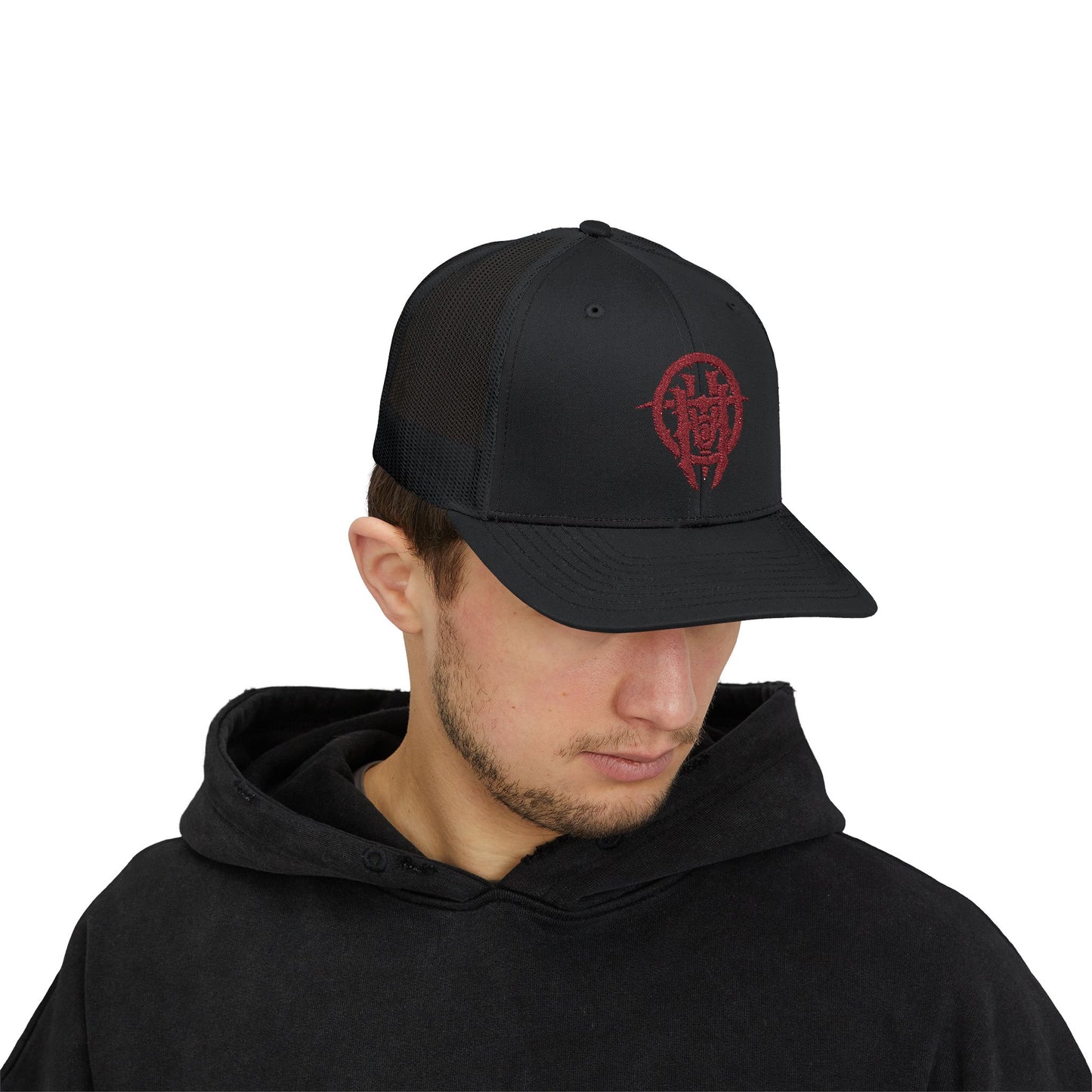 Hookup Tattoos Embroidered Snapback Trucker Cap