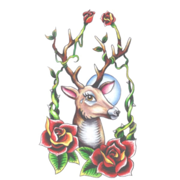 Deer in Roses